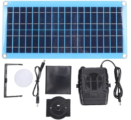 Fabater Solar heater for chicken coop, 30W Portable Car Solar Heaters for Indoor Use with Overheat Protection for Drying Heating Pet House Warm Wind Gear