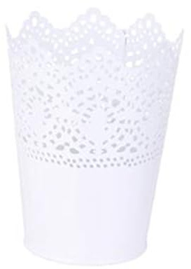 ROSENICE Pot crayon Pot de Fleur Organisateur de Pinceau de Maquillage (Blanc)