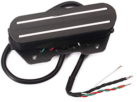 Alnicov Dual Hot Rail Humbucker Pickup Single Coil Guitar Pickup Fit for TL Strat Squier Tele Electric Guitar,Black