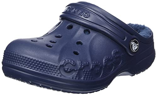 Crocs Unisex Niño Baya Lined Clog K Zueco, Navy/Navy, 34/35 EU