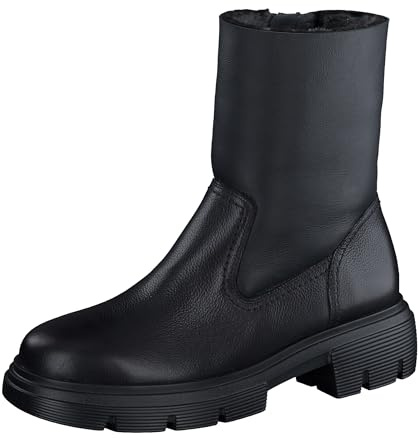 Paul Green Botines para mujer con piel de cordero, con forro cálido, Negro 01x, 40 EU