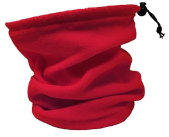 Oblique Unique® Multifunktionstuch Fleece Halswärmer Winter Herbst Halstuch Loop Outdoor Wandern Ski Motorrad Fahrrad Damen Herren Unisex (Rot)