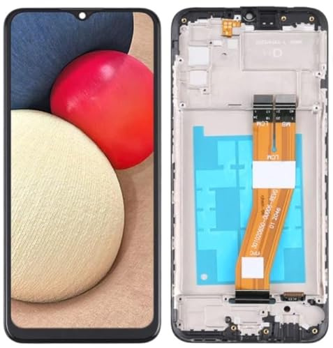 tradebit Original LCD-Display und Touchscreen, Ersatzbildschirm für Samsung Galaxy A02s (SM-A025F) IPS Rahmen REF, Ersatzteile für Smartphone