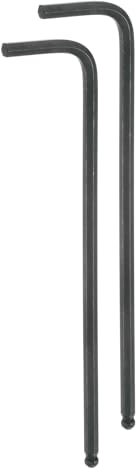 sourcing map 2 llaves hexagonales de extremo de bola de 1/8 pulgadas en forma de L de brazo largo SAE llaves hexagonales de acero al cromo vanadio herramienta de reparación para reparación del hogar,