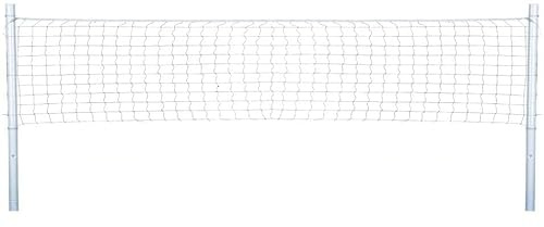 Rete da pallavolo per Giardino Professionale Arancione con Pali Alta Altezza Massima 220cm Portatile per Bambini e Adulti