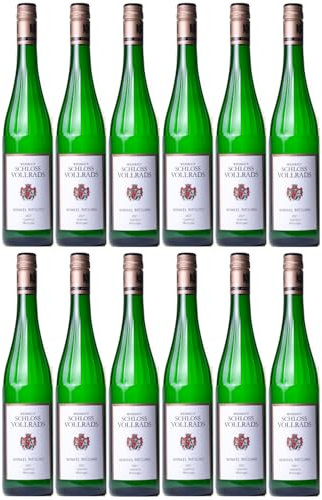 Schloss Vollrads Winkel Riesling Kabinett Spätlese VDP. Ortswein spätlese Weißwein Bio Deutschland inkl. FeinWert E-Book (12 x 0,75l)