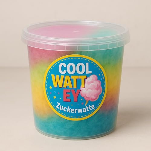 COOL WATT EY! Candy Floss 70 g in Bucket | Candy for Children's Birthdays, Parties and Party Bags