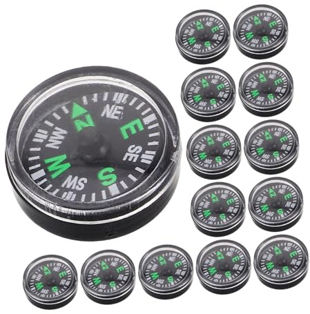 ibasenice 20 Stück transparent Compass Camping zubehör Geocaching zubehör Compass Outdoor taschenkompass Outdoor Leichter Kompass im Freien transparent wanderkompass