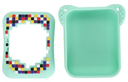 Brrnoo , Magicals Digital Pet Magicals Interactive Digital Pet avec Lanière Housse en Silicone Résistante aux Rayures pour Animaux de Compagnie électroniques Sac de Rangement de Voyage pour (Green)