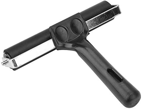 OVAQUIXI Art Rubber Roller Brayer 15 Cm, Rullo di Inchiostro per Stampa a Vernice con Impugnatura Antiscivolo per Distribuire Inchiostro o Colla Uniformemente su Superfici Lisce