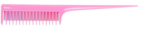 Diane dual teeth teasing comb, 8-inch, pink, DBC033