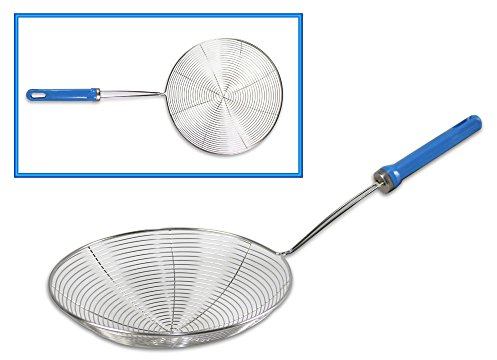 Vetrineinrete® Schiumarola a Rete in Acciaio per fritti mestolo Utensili Attrezzi da Cucina schiumarole per frittura Ø 20 cm 66274 C19
