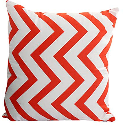PengGengA 45X45CM Kissenbezug Kissenhülle Couchkissen Sofakissen Hauptdekoration Streifen Einfach Nur Kopfkissenbezug Orange