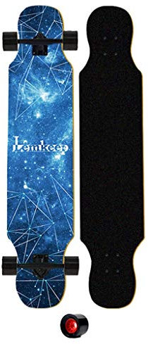YEENUO Skateboard completo da 42 ”Skateboard completo Longboard Skateboard da ballo Longboard Skateboard Cruiser, tavola da skate in legno di acero canadese a 8 strati e Freestyle da discesa in disc