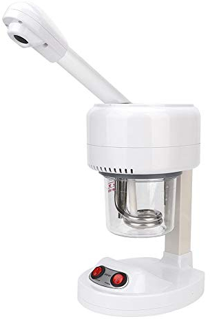 Vaporiera viso da tavolo, vaporizzatore portatile con nebbia calda per salone di bellezza, macchina spray idratante idratante per casa e salone di bellezza, pulizia profonda del viso(UE 220V)