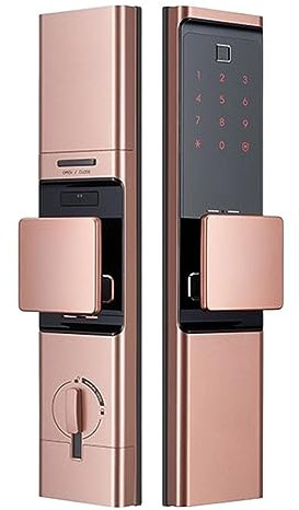 Smart Lock Compatible For Samsung Fingerprint Digital Smart Door Lock Keyless Automatic Handle SHP-DR719/DR80 (Color : DR719)