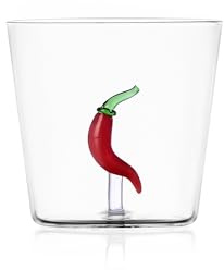 Ichendorf Milano Trinkglas »Chili« - Borosilikatglas, Transparent, Zylindrisch, 35 cl