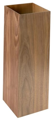 TOPBATHY Wooden Umbrella Bucket with Removable Drip Tray 50X16Cm Coffee - Stylish Umbrella Stand for Home Office Hallway and More