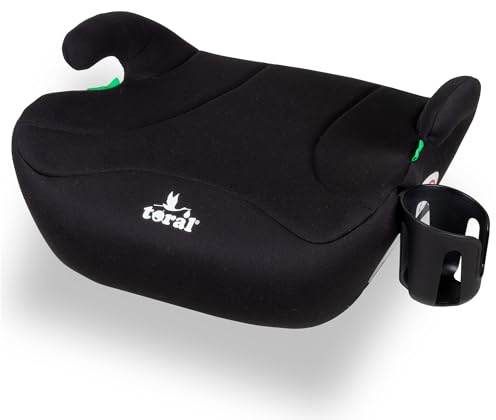 Toral - Alzador Coche Niño Isofix i-Size - Asiento Elevador Coche Niño - Se puede utilizar también sin Iso-fix - Silla Coche grupo 1 2 3 - Modelo Mónaco Negro