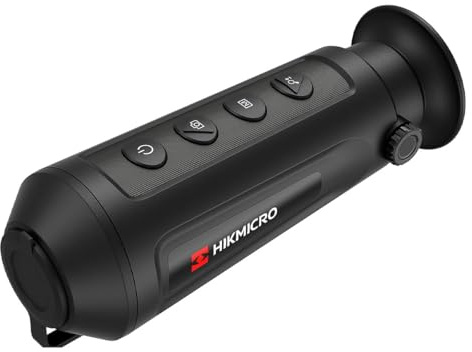 HIKMICRO Lynx S LE15S – bärbar värmebildmonkulor/värmekamera med OLED-skärm, observation och avståndsmätning, integrerat 8 GB minne, WLAN-hotspot