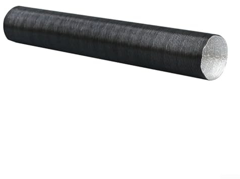 Hasaller Heating Ducts Flexible Duct Hose 90Mm Diameter Aluminium Heat Resistant Pipe for Diesel Auxiliary Heater 60-300cm Length Retardant Air Flow Management Exhaust Hose(80cm)