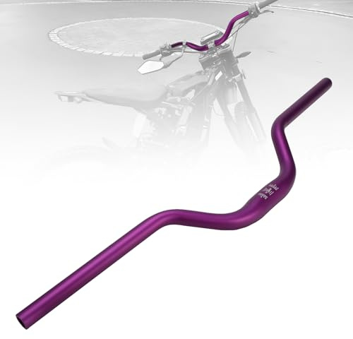 IUVWISN Guidon de moto à haute élévation en aluminium pour Sur Ron Surron Light Bee S X X160 X260, pour vélo électrique tout-terrain de couleur violette