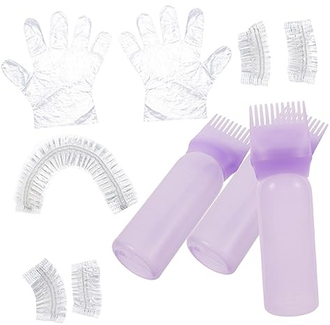 HAPINARY Haarölapplikator Und Haarölflasche Für Haarfärben Haarbleichset Für Dunkles Haar Inklusive Haarfärbemittel Werkzeug Für Heimsalon