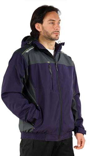 CALECARPEN Arbeitsjacke Herren Winter-Softshelljacke Wasserdicht, Workwear Arbeitskleidung Schutzjacken, Arbeitskittel Hoodie