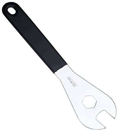 Chiave per bicicletta per chiave a pedale standard da 15 mm in acciaio inossidabile con manico Chiave a cono per ciclismo Bici Manutenzione Kit di attrezzi