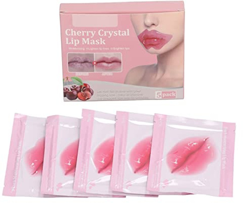 VBESTLIFE Patchs pour Lèvres Pulpeuses, Raffermissement de la Peau, Régénération du Collagène pour Hommes et Femmes, 5 Pièces