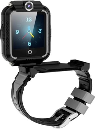 Montre intelligente pour enfants avec traqueur GPS et appel vidéo - Compatible avec tous les réseaux IP67 - Appareil de rotation à 360°