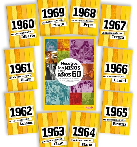 CALLE DEL REGALO - Libro Nosotros los Niños de los Años 60 | Regalo Original de Cumpleaños | Recuerdos de Infancia, Juventud y Nostalgia | Edición Especial Tapa Dura