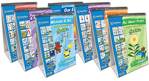 NewPath Learning 7 Piece Science Readiness Flip Chart Set, Early Childhood