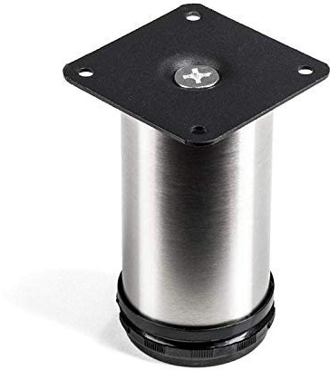 4er-Set SO-TECH® Möbelfuß Jimmy echt Edelstahl Ø 50 mm/Höhe: 100 mm Sofafuß