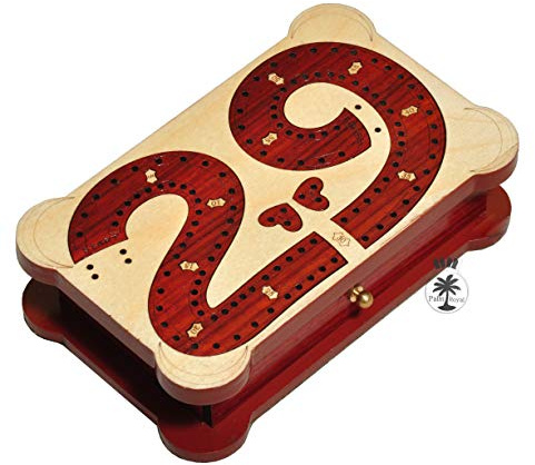 Palm Royal Handicrafts - Planche de cricket à 2 voies 29 Crivage en bois de sang et érable 16,5 cm