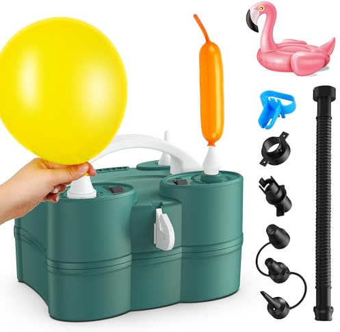 Elektrisk ballongpump elektrisk luftpump för uppblåsbara latexballonger folieballonger 260 q långa ballonger