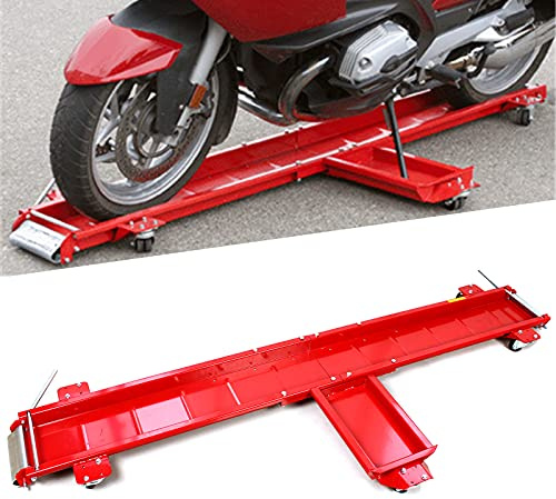 Soporte para motocicleta de 567 kg – Carro de estacionamiento para ruedas y garaje | Soporte lateral para rueda trasera de taller – Herramienta de gran carga para motocicleta