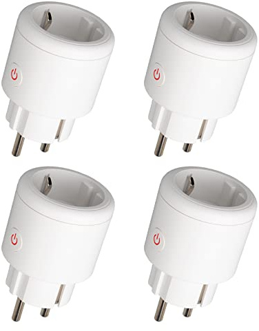 Molczov ZigBee Smart Steckdos e, Alexa Steckdose mit Strommessung und App Fernbedienung 16A, Smart Home Steckdose mit Timer Funktion kompatibel mit Alexa/Google Home, Sprachsteuerung. Hub Erforderlich