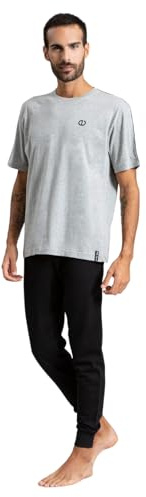 Intimitaly Be-Active - Tuta Uomo in Cotone French Terry Autunno Inverno con Zip e Tasche Sulla Giacca e Sul Pantalone Con Elastico Alla Caviglia (IT, Testo, XXL, Regular, Regular, GCM75 GRIGIO)