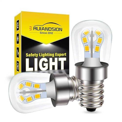 Ruiandsion - Bombillas LED E14 de baja tensión AC DC 24 V 2 W Base de tornillo Edison Ahorro de energía Bombillas cálidas blancas para camión, lámpara solar, lote de 2