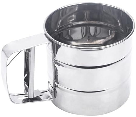 Setaccio Per Farina, Setaccio Per Farina A Maglia Fine Setaccio Per Farina Rotante In Acciaio Inossidabile A Manovella Per Cottura Di Torte E Spezie Toresano