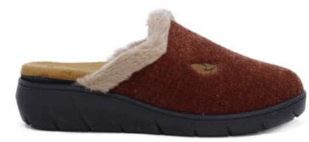 PLUMAFLEX - Pantofole da casa con soletta traspirante ad alto recupero che si adatta all'anatomia del piede 044246 Sintetico, bordeaux, 37 EU, scoppiettante