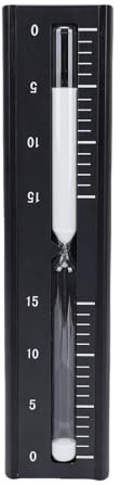 Luqeeg 15 Minutes Sauna Hourglass Sand Timer, Minimalist Accurate Wall Mounted Rotating Sauna Hourglass Sand Timer, Compitable with SPA Yoga Cooking Studying Exercising