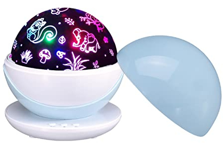 Eacam LED Colorati Magics Ball Proiettore di Luce, Splendida Lampada da Discoteca, Luce Ambientale Romantica con Alimentazione USB per Festival (Blu)