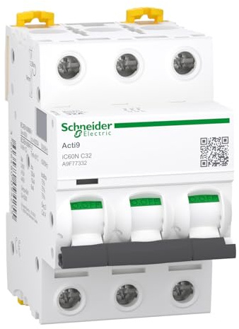 Schneider Electric - Acti9, iC60N disjoncteur 3P 32A courbe C - A9F77332