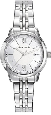 Pierre Cardin Damen Analog Quarz Uhr mit Edelstahl Armband PC901852F03