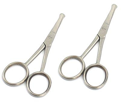 Precise Canada: 3-1/2 Inch Stainless Steel Safety Nail Scissors for Babies and Children : (Pack of 2 Pcs)