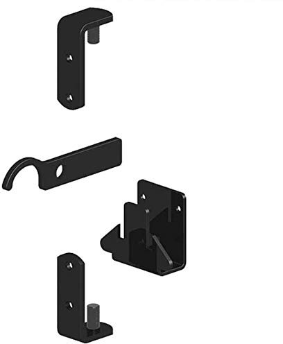 Gatemate Wrought Iron Gate Hinges Fixing Kit, Black Fixings