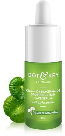 Dot & Key 10% Niacinamide + Cica Serum Reduces Acne & Dark Spots Niacinamide Serum Controls Excess Oil, Quick Absorbing, & Lightweight For Oily, Acne Prone & Sensitive Skin 20ml