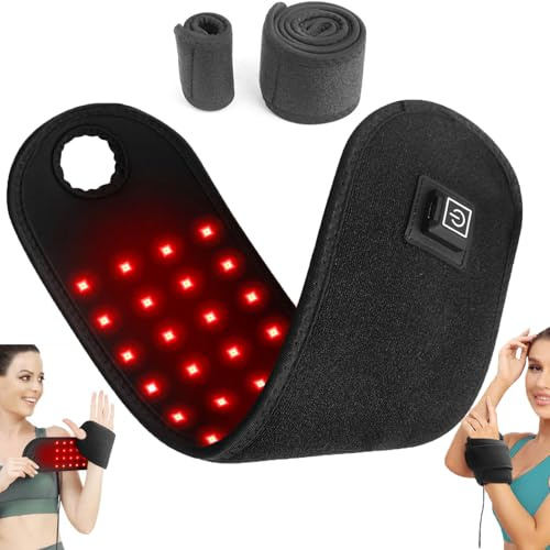 Heated Wrist Guard for Carpal Tunnel Tendinitis - 2 Wavelengths(660nm/850nm), Far Infrared Electric Heating Wrist Brace, Wrist Heating Pad, for Legs, Back, Waist, Neck